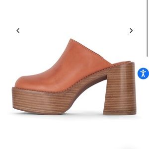 Jeffery Campbell Orange Platform Clog